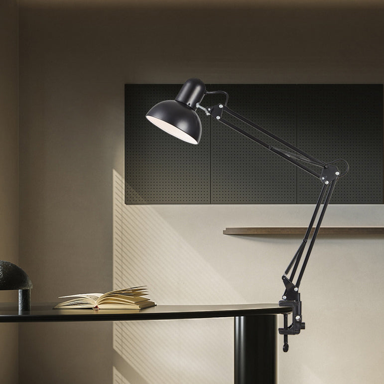 Modern Minimalist Adjustable Metal Table Lamp LED Clip On Desk Light