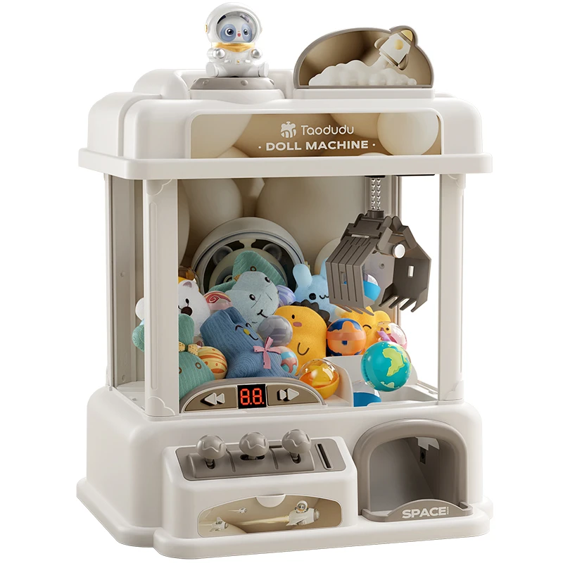 Kids Claw Machine Arcade Toy with Coins Plush Toys & Remote Control