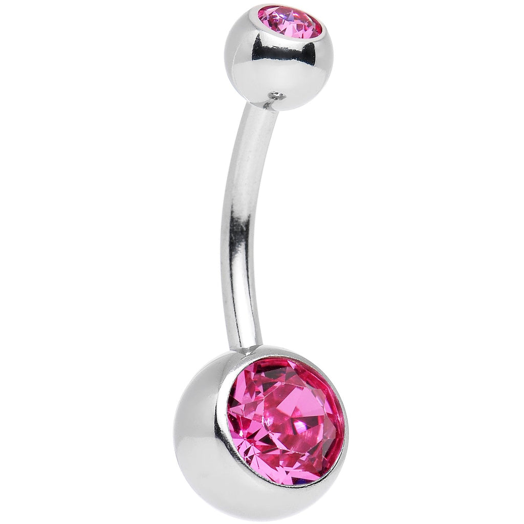 10 Piece Multicolor Belly Ring Pack Set Created with Crystals