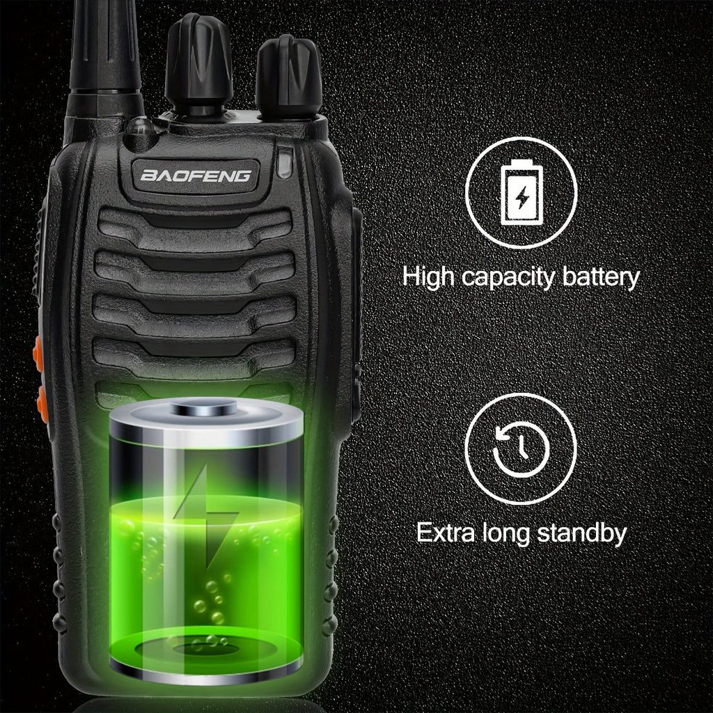 Long Range Walkie Talkies for Adults, Rechargeable 2-Way Radios with Earpieces