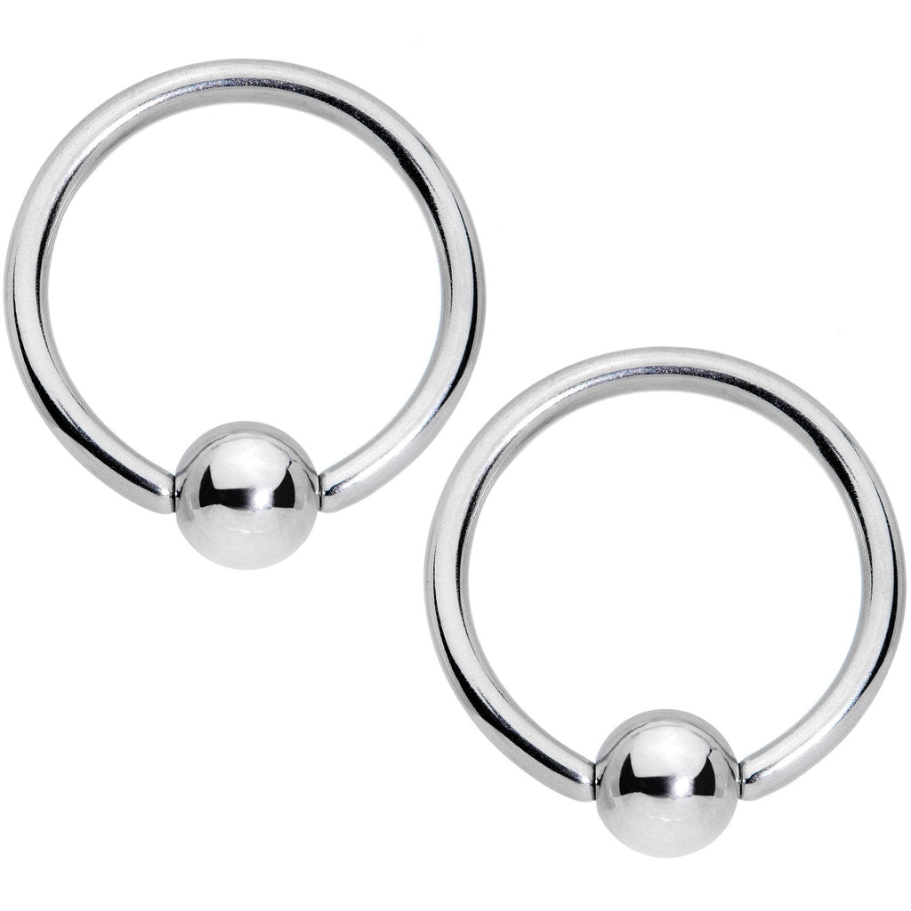 14G 9/16 5/16 Aqua Gem Hearts BCR Barbell Nipple Ring Set