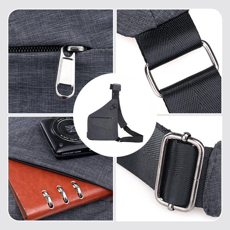 Anti-Theft Crossbody Travel Bag Waterproof Lightweight Sling Bag for Men & Women