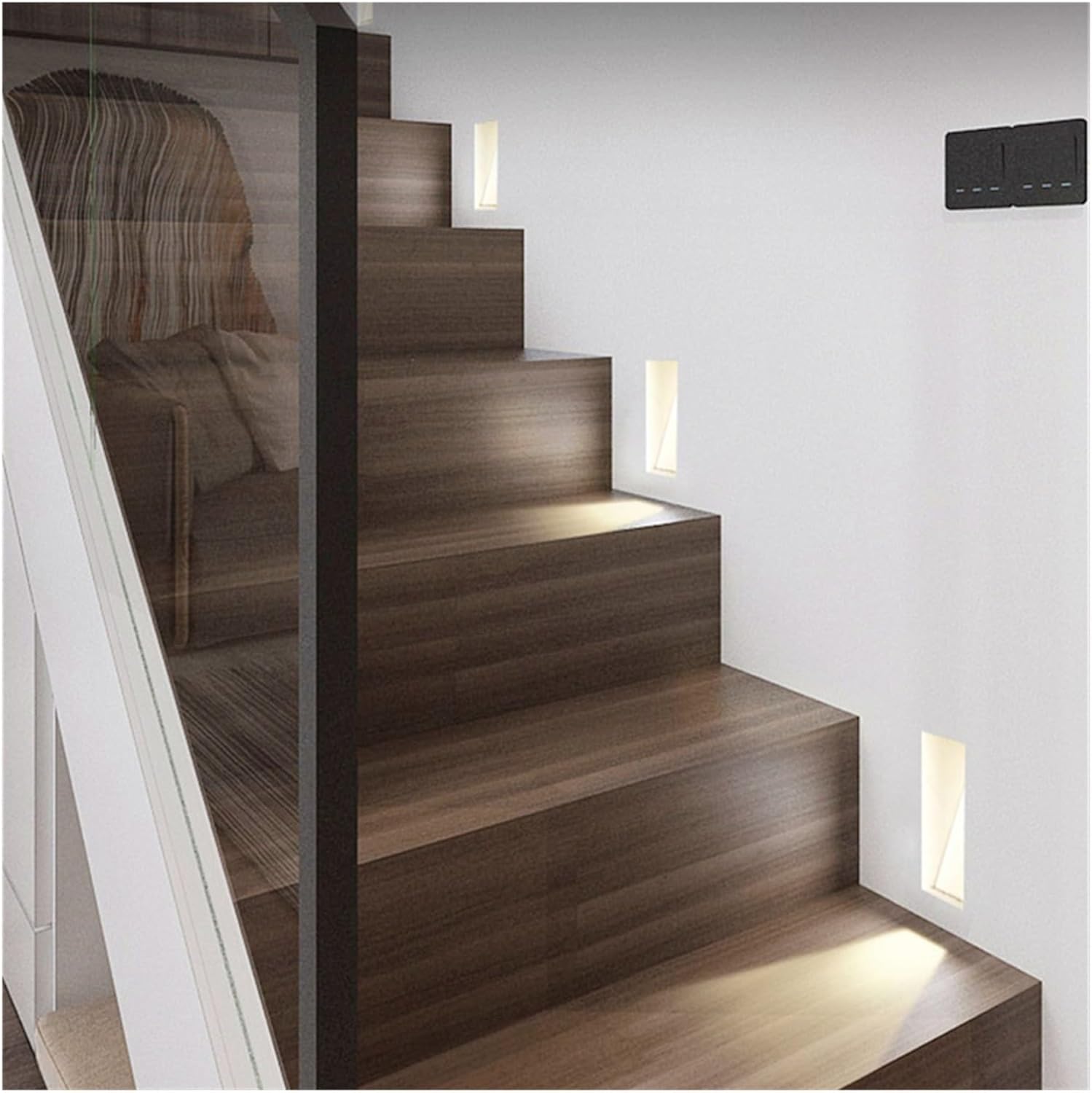 Nordic Frameless Stair LED Wall Light Stainless Steel Sensor Indoor