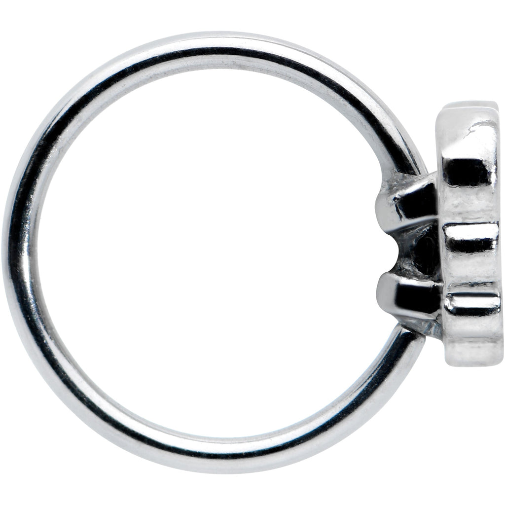 20G 5/16 Pride Rainbow Stripes Butterfly Nose Hoop