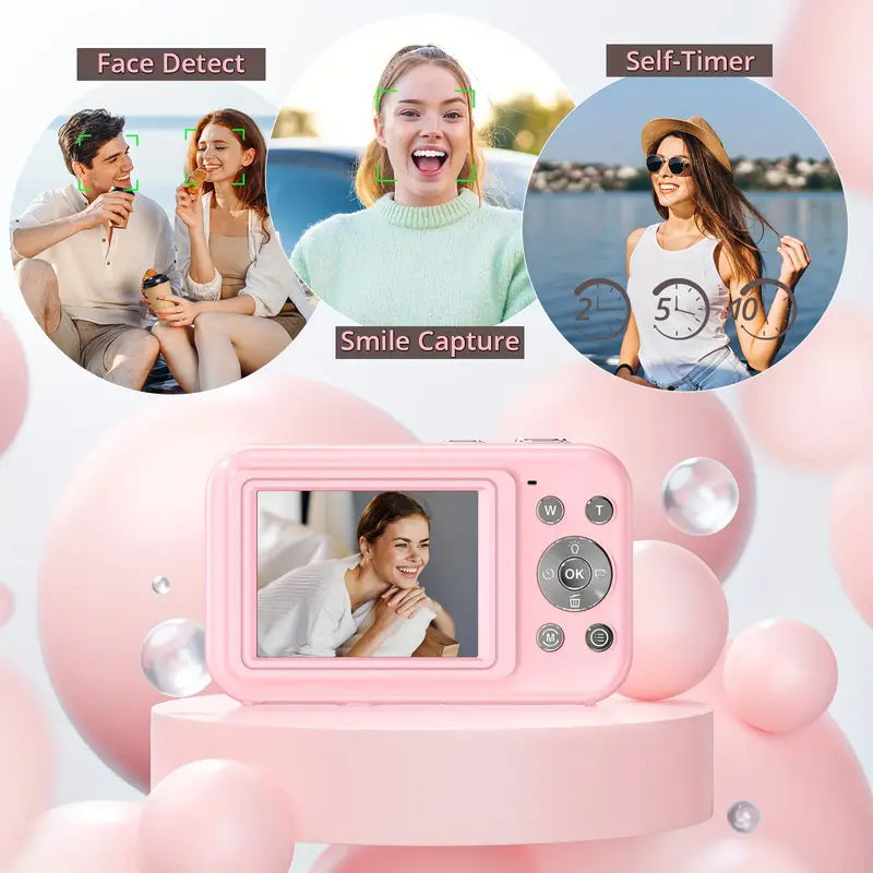 Vintage Digital Camera 1080P Retro Compact Camera
