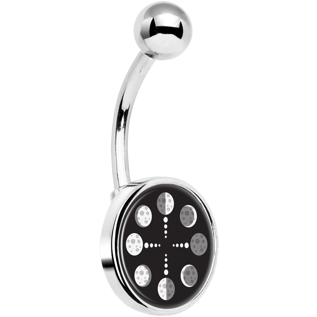 Phases of the Moon Belly Ring