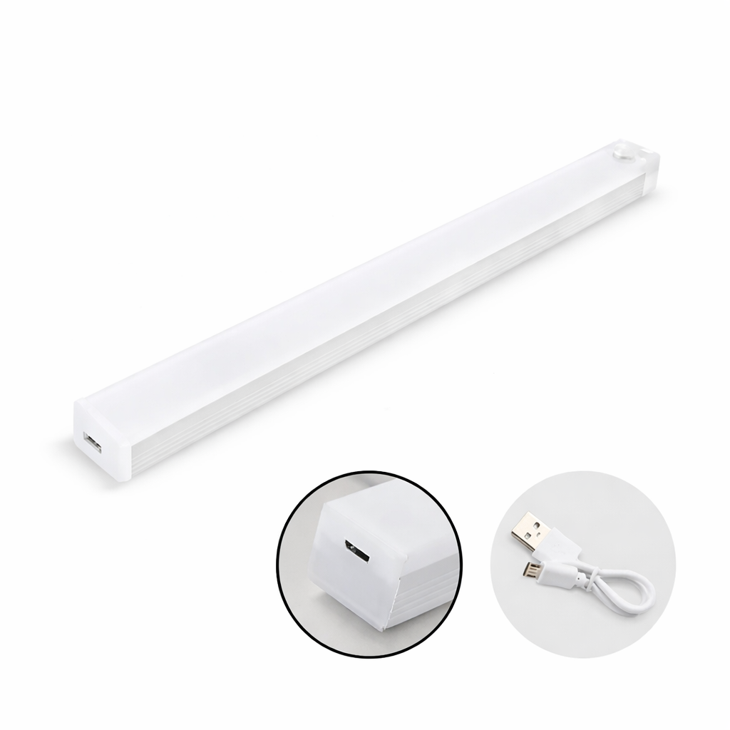 Wireless Motion Sensor LED Night Light – Rechargeable Type-C Cabinet & Stair Lamp