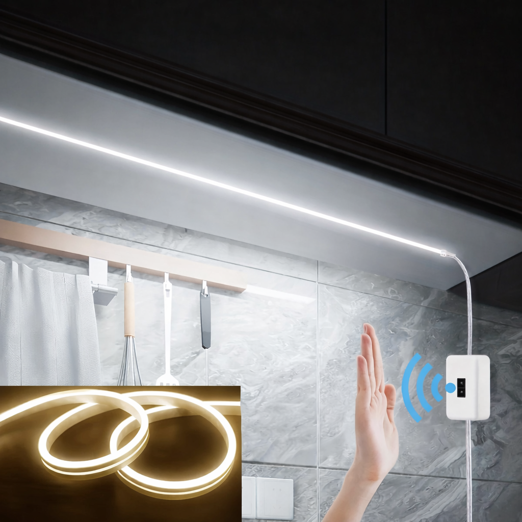 Neon LED Light Strip 5V USB Smart Gesture Sensor Dimmer Switch Flexible Waterproof Silicone Neon Sign Rope Tupe Room Decoration