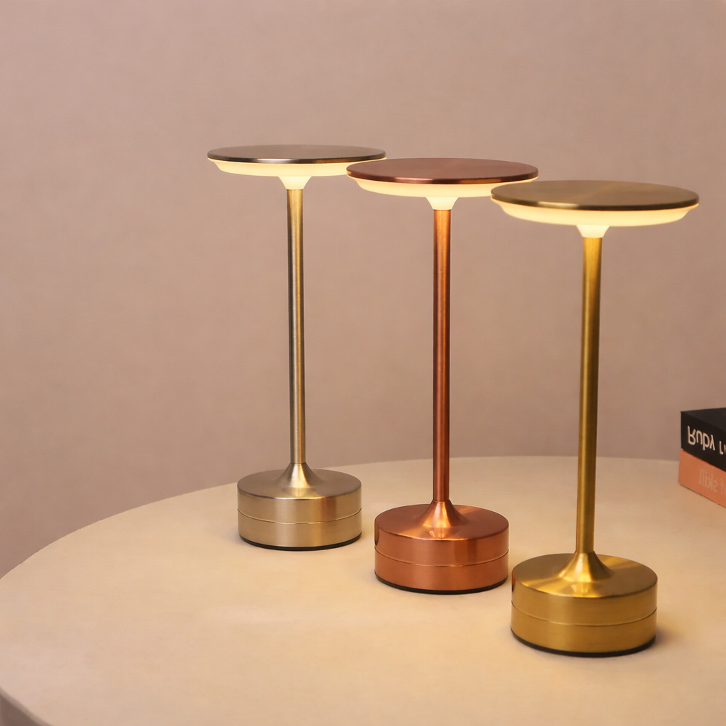 Touch Sensor LED Table Lamp USB Rechargeable Portable Night Light for Bedroom Bar