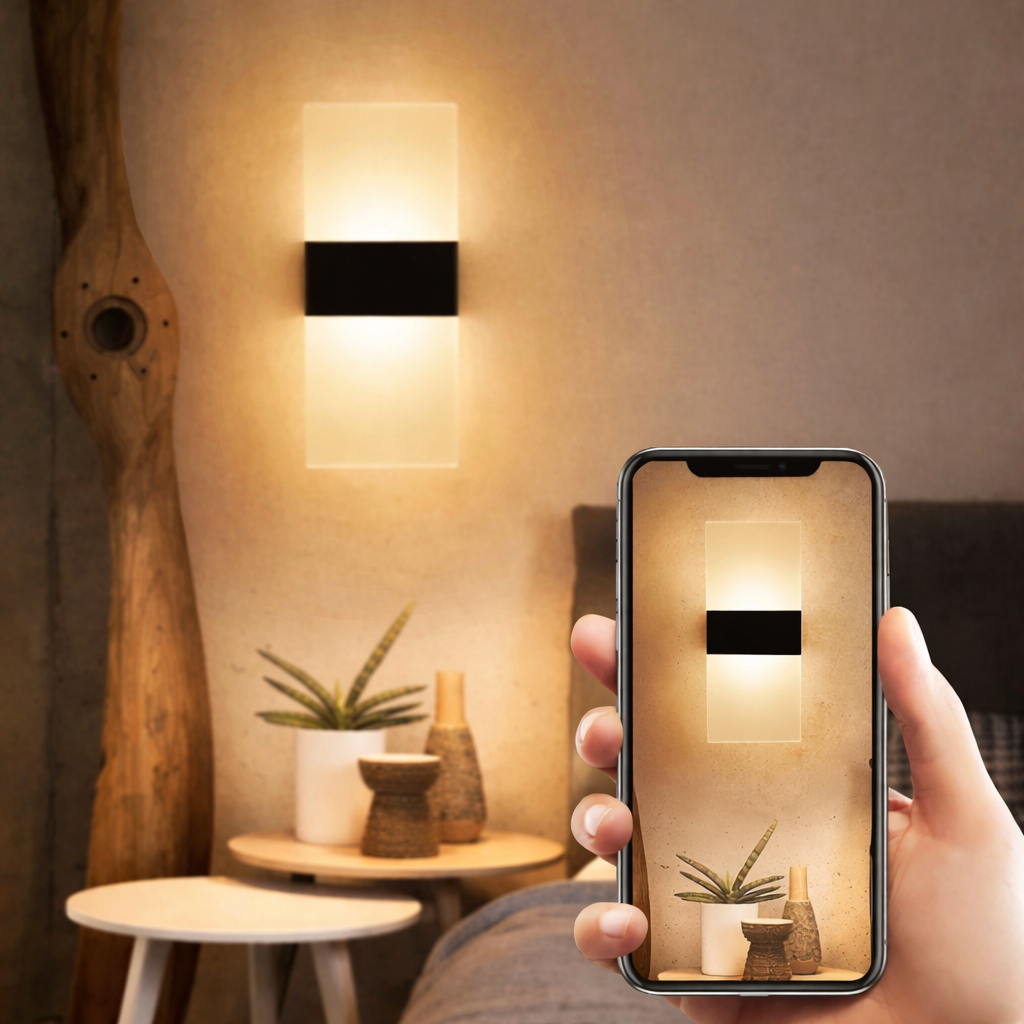 Touch Sensor LED Wall Lamp USB Rechargeable Modern Nordic Bedroom Living Room