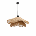 Nordic LED Pendant Lamp White Fabric Flower Chandelier Living Room Bedroom Decor