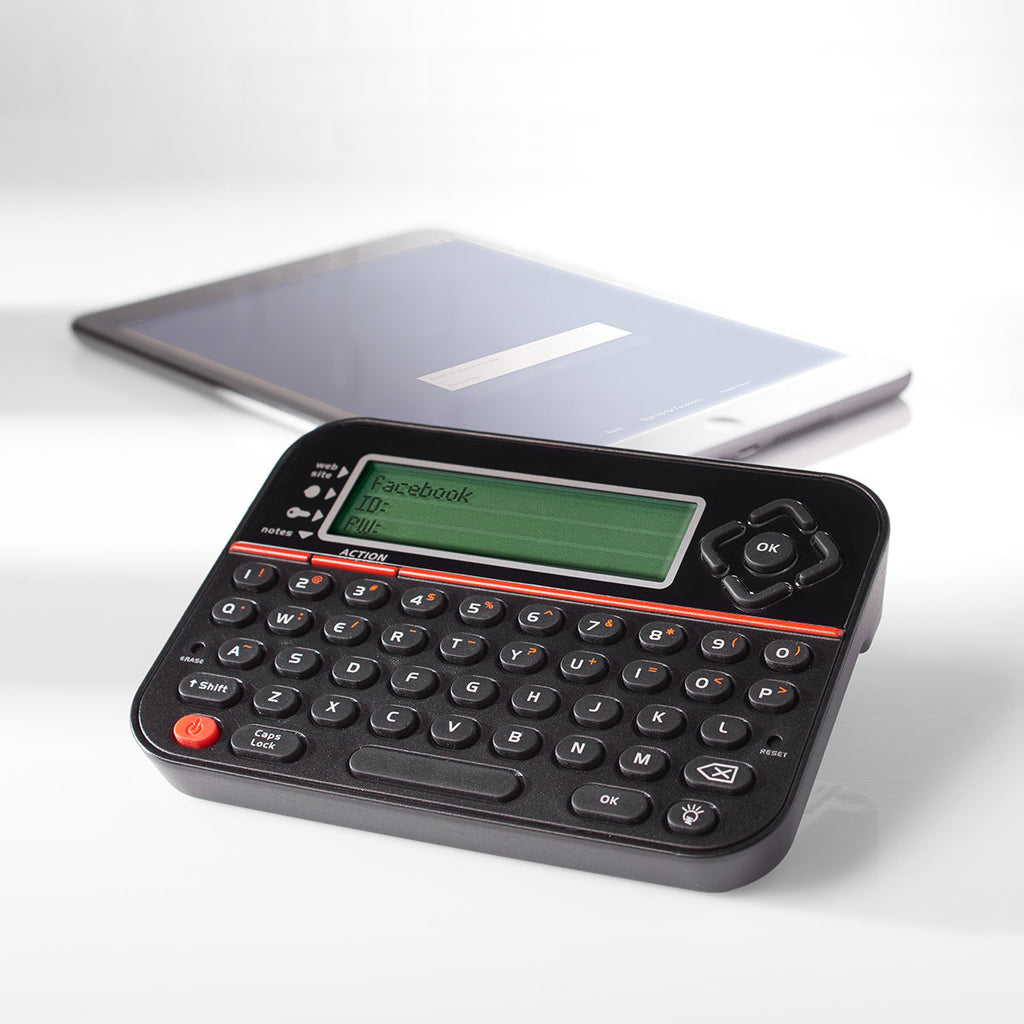 Compact Password Manager Vault for Secure Storage of 400 User IDs and Passwords with PIN Access