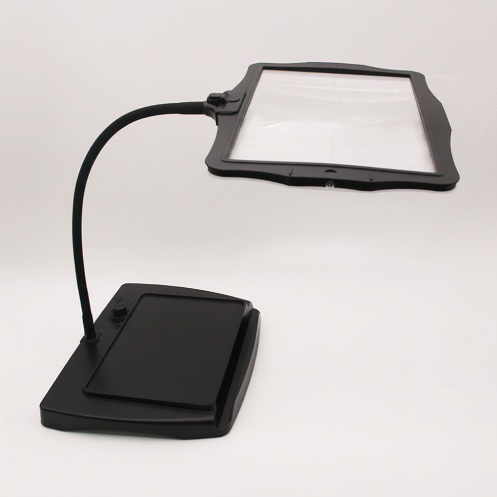 LED Floor Lamp with 3X Magnifying Glass for Reading Crafts