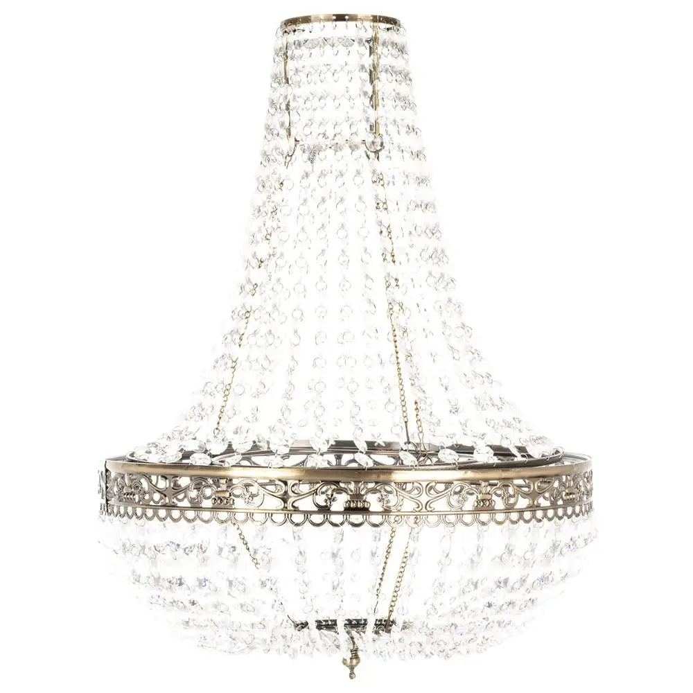 Vintage Crystal Chandelier Lampshade – Ceiling Pendant Light Shade Easy Fit