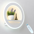 Dimmable LED Wall Light Remote Control Modern Bedroom Living Room AC90-220V