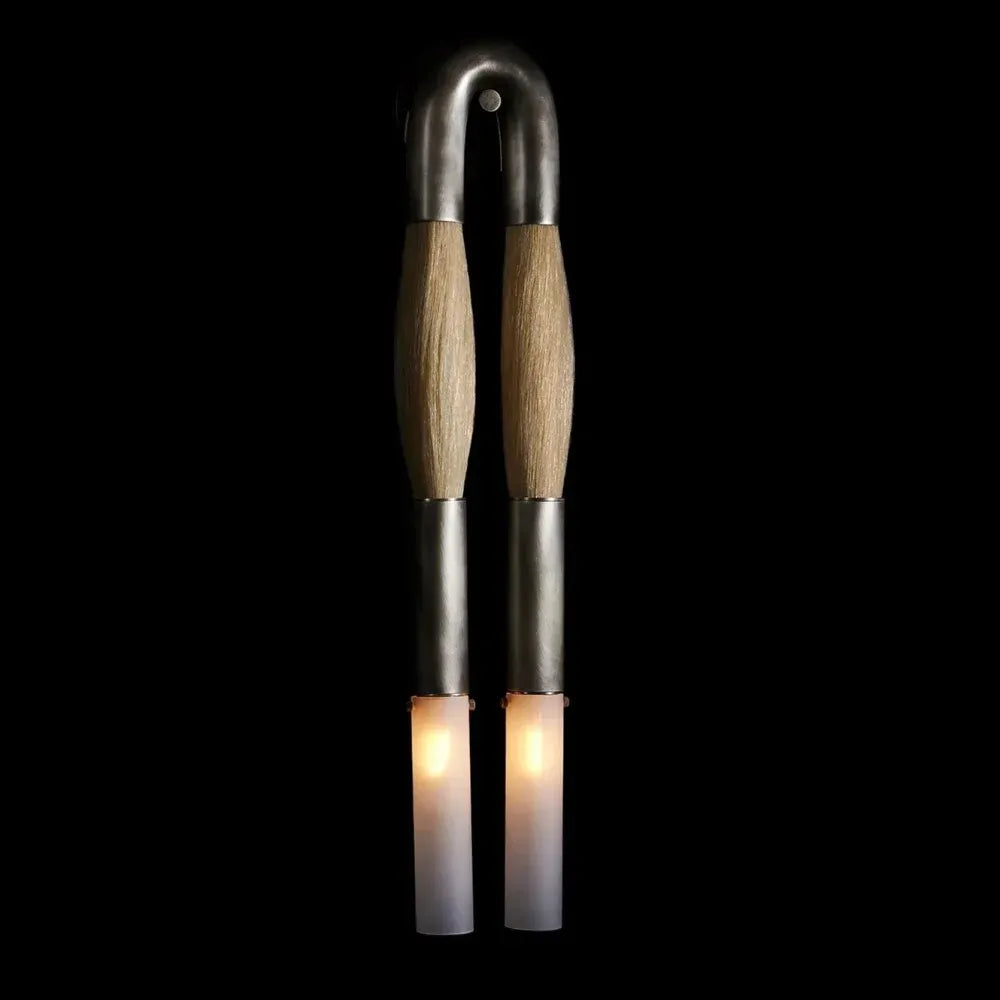 Modern Brass and Glass Wall Sconce