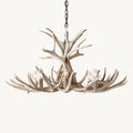 Rustic Antler Chandelier 8-Light E12 Candelabra Ceiling Light 34"