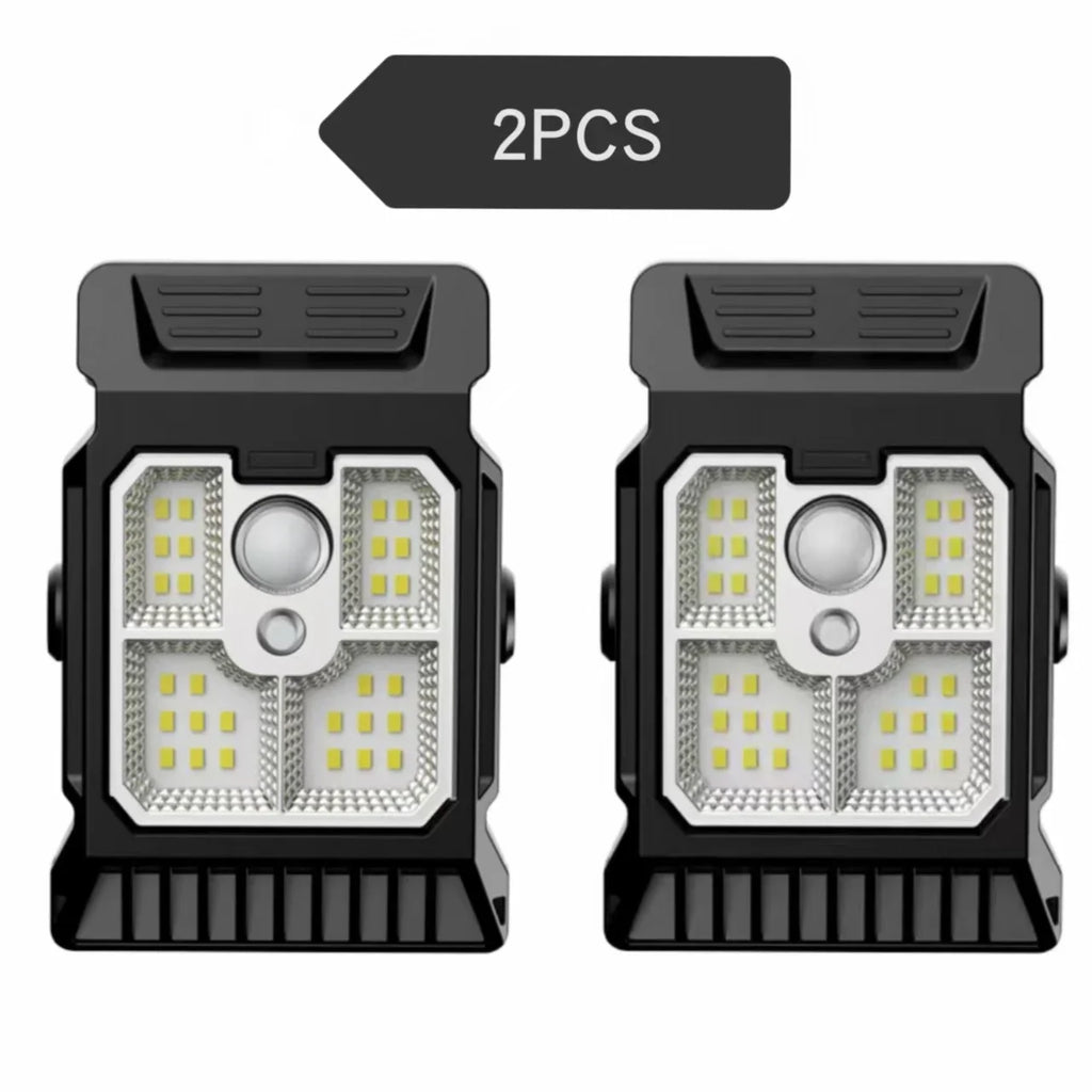 Solar Motion Sensor Garden Light Outdoor Courtyard Lawn Clip-On LED Lamp