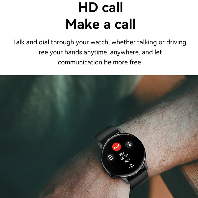 2025 AMOLED Smartwatch for Women Health Monitor AI Voice Bluetooth Call Watch