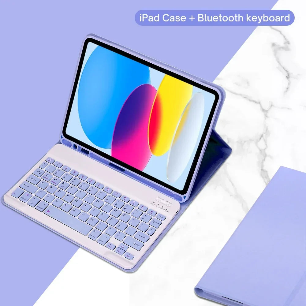 Detachable Bluetooth Keyboard Case for 10.9 Tablet Wireless Protective Cover