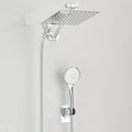 High Pressure Rain Shower Head 8-12Inch with Handheld & Adjustable Arm Spray