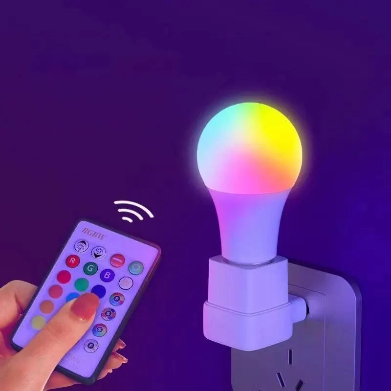 16 Color RGB LED Smart Bulb E27 Dimmable with Remote Multicolor Light