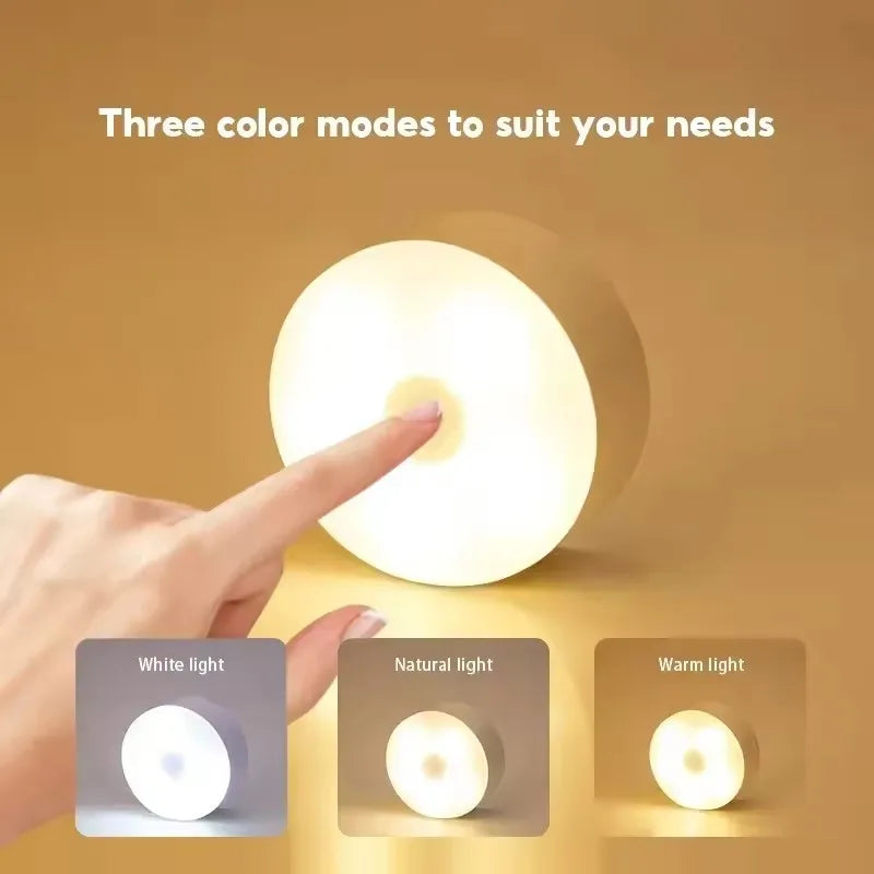 Rechargeable LED Touch Night Light USB Magnetic Wall Lamp Dimmable Portable