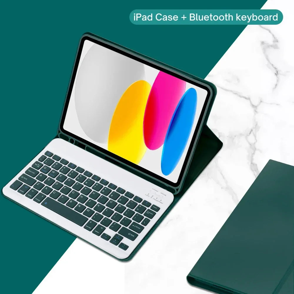 Detachable Bluetooth Keyboard Case for 10.9 Tablet Wireless Protective Cover