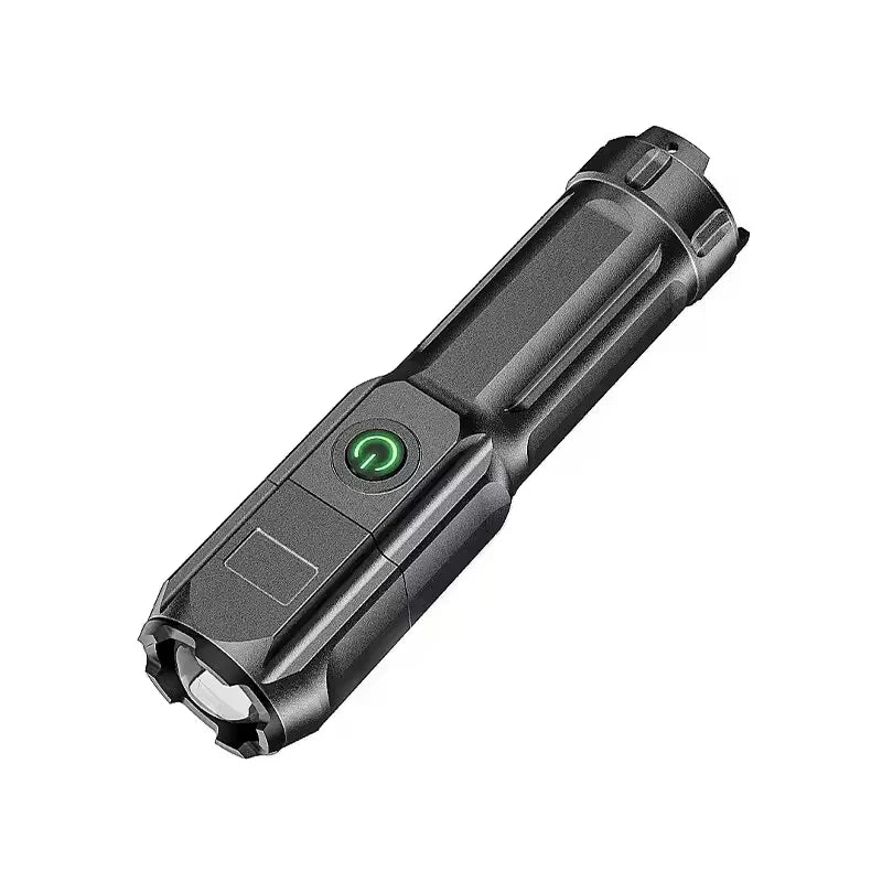 LED Camping Flashlight Rechargeable USB Zoom Spotlight Waterproof Outdoor