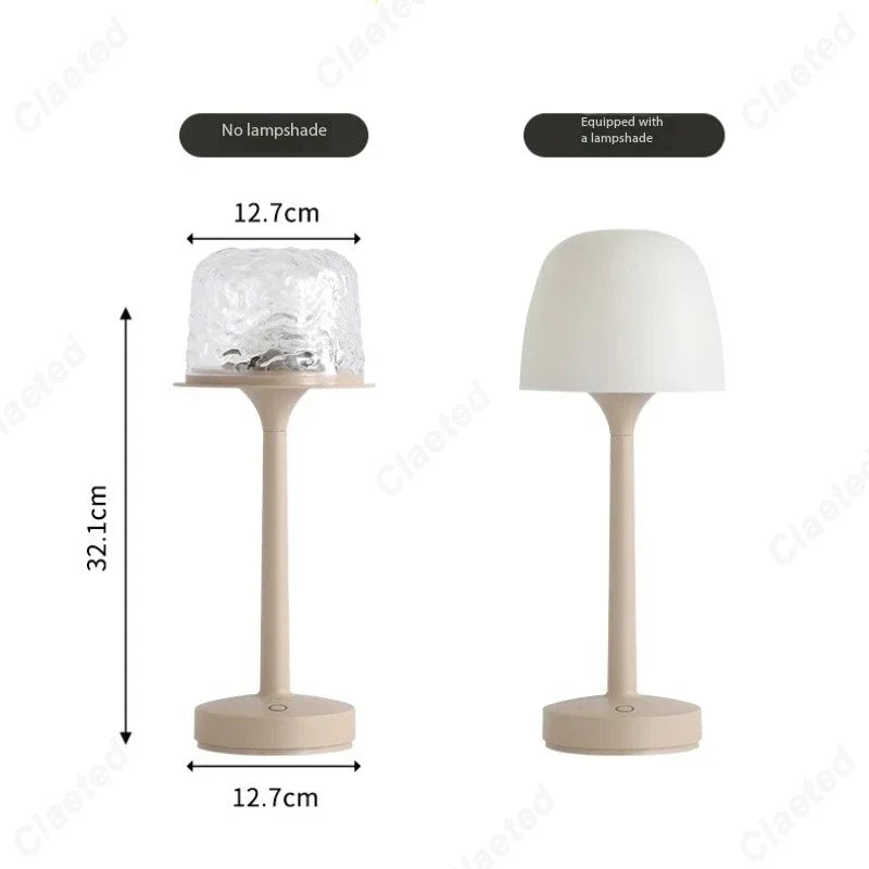 LED Water Ripple Desk Lamp Romantic Night Light Projection Bedroom Couple Gift