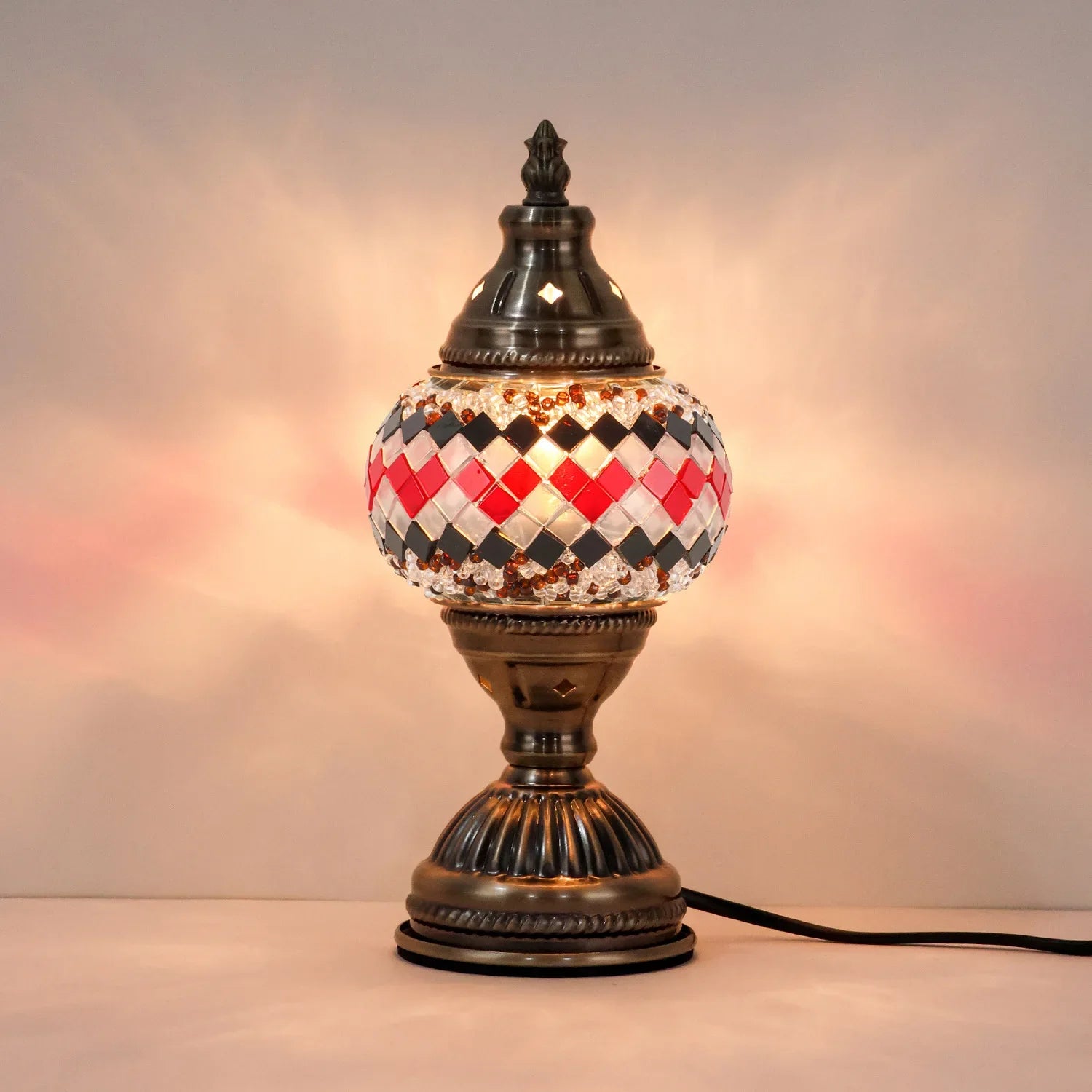 DIY Mosaic Table Lamp Kit Handmade Craft Night Light Parent Child Activity