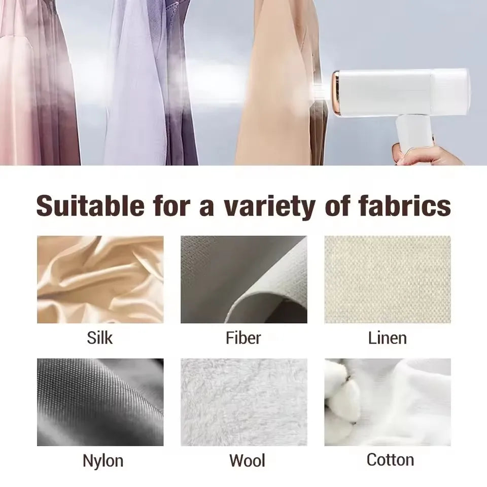 1000W Handheld Garment Steamer Fast Heat Portable Fabric Iron for Travel