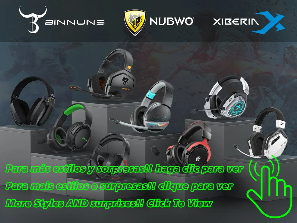 NUBWO G06 Wireless Gaming Headset Bluetooth 5.3 PS5 PC Noise Cancelling