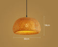 Handwoven Bamboo Rattan Pendant Lamp – Natural Wicker LED Hanging Light E27