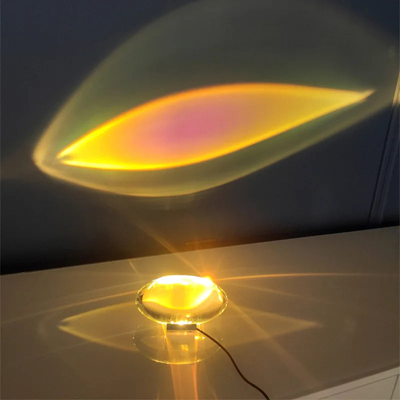 Italian Designer LED Crystal Table Lamp Egg Shape for Bedroom Decor & Gifting