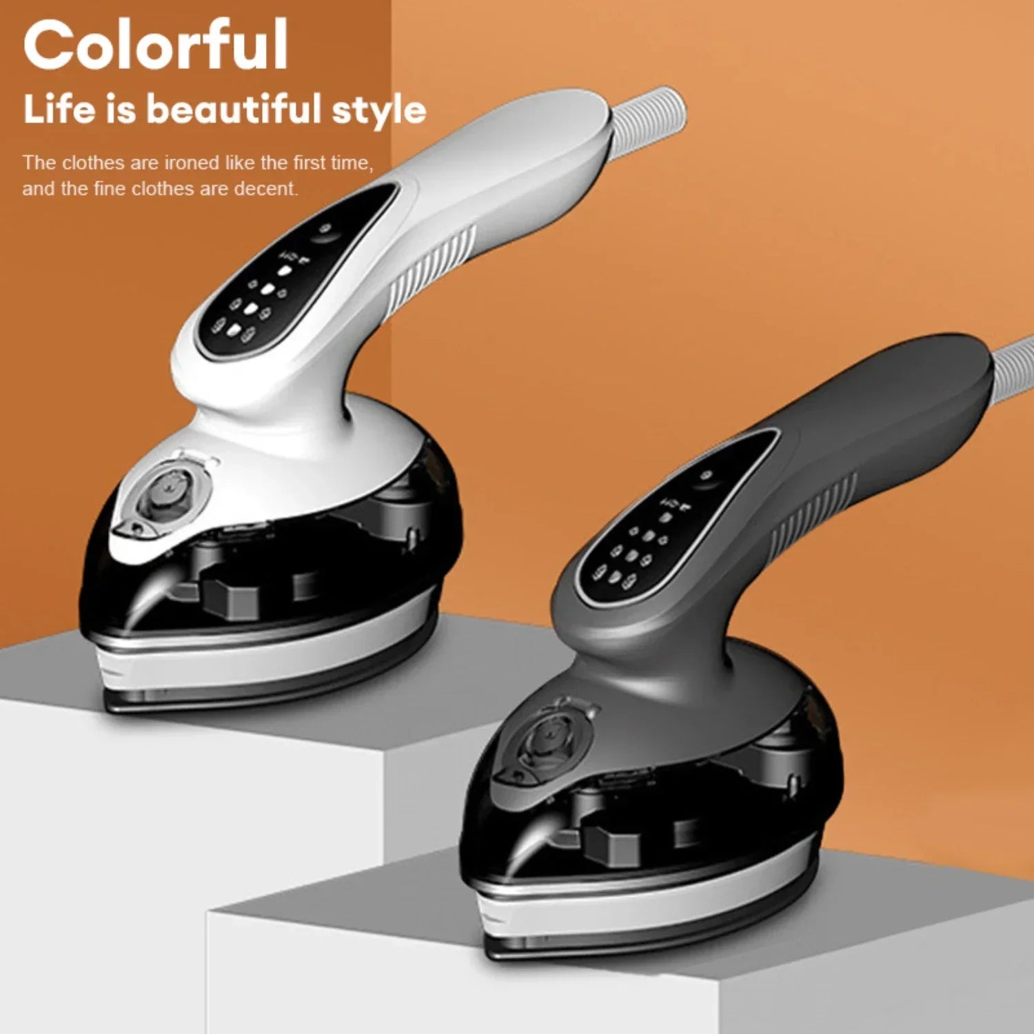 1100W Handheld Garment Steamer Portable Steam Iron Cleaner for Home Travel