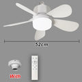 E27 Socket Fan Light 2-in-1 LED Ceiling Fan with Remote