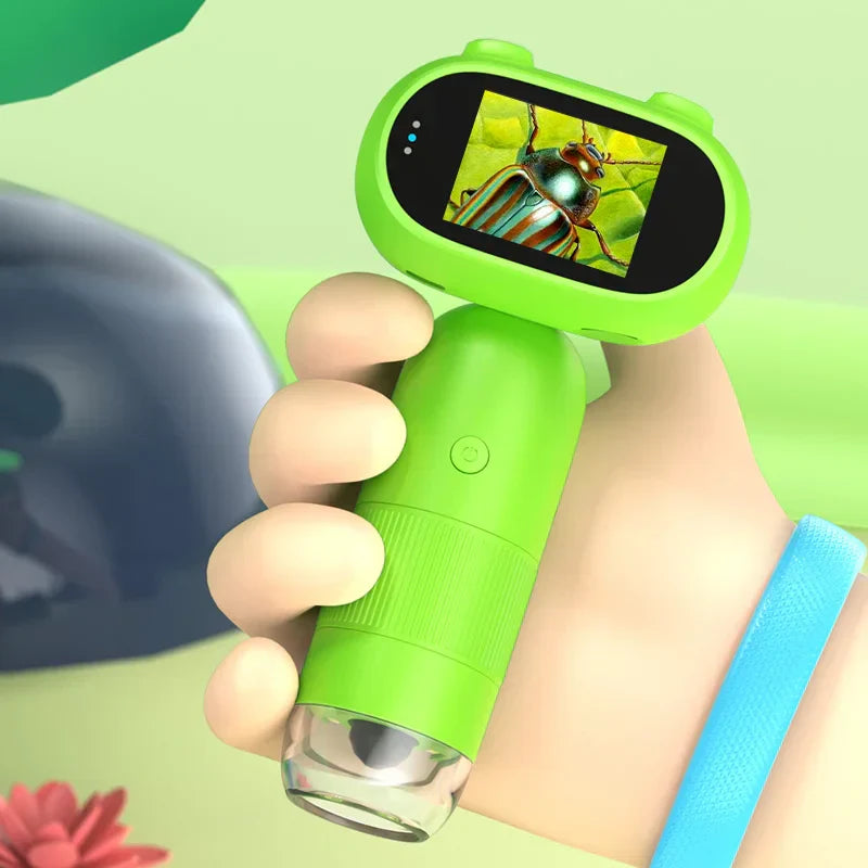 Kids Digital Microscope 1000X Handheld Microscope with LED Lights USB