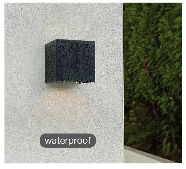 Outdoor Waterproof LED Wall Light – 12W IP65 Garden Lamp Sconce for Porch & Patio