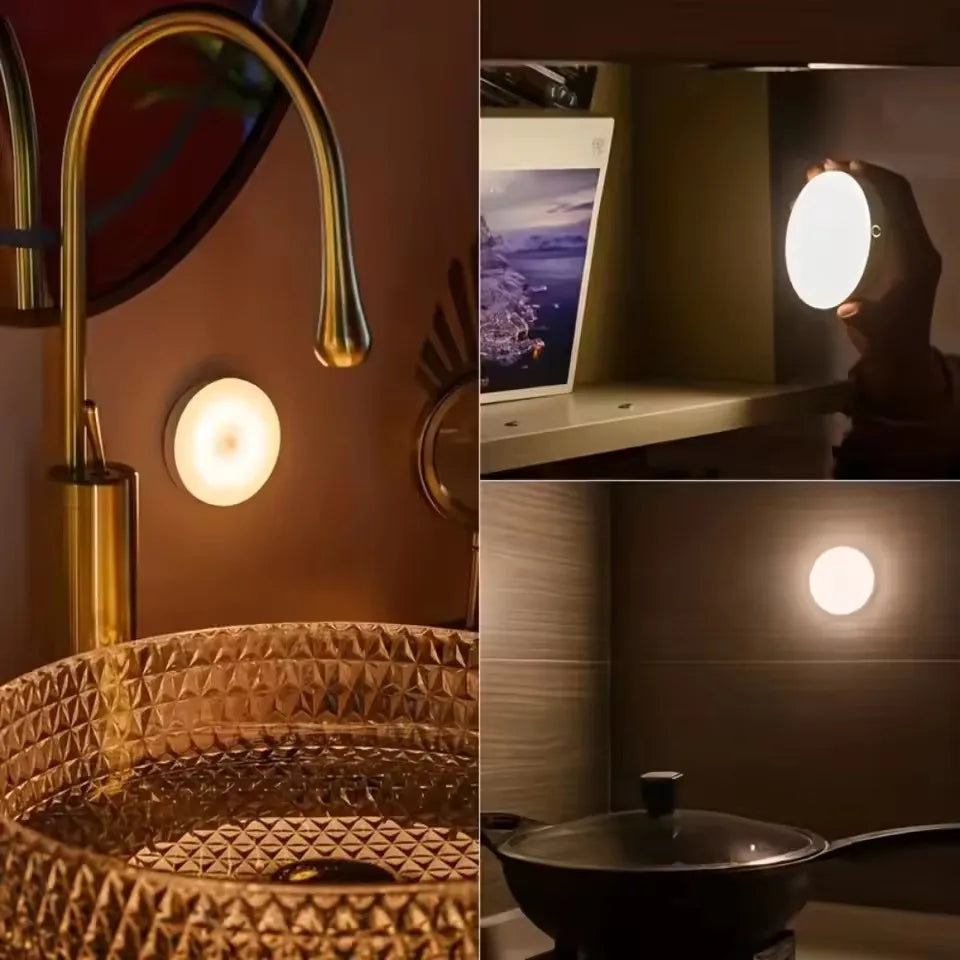 Rechargeable LED Touch Night Light USB Magnetic Wall Lamp Dimmable Portable