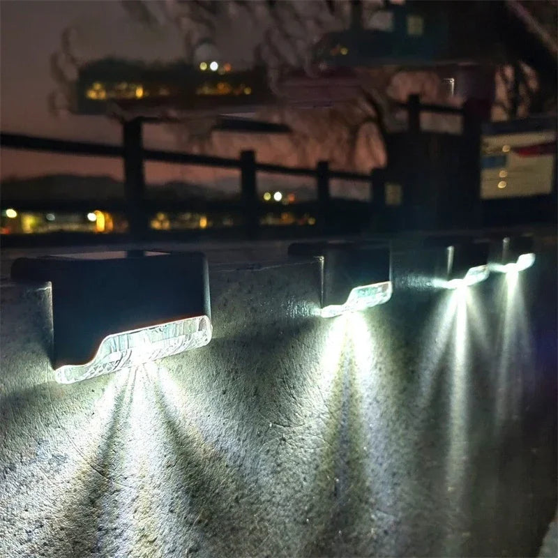 Outdoor Solar Deck Lights – Waterproof LED Fence & Step Lamps for Yard & Pathway