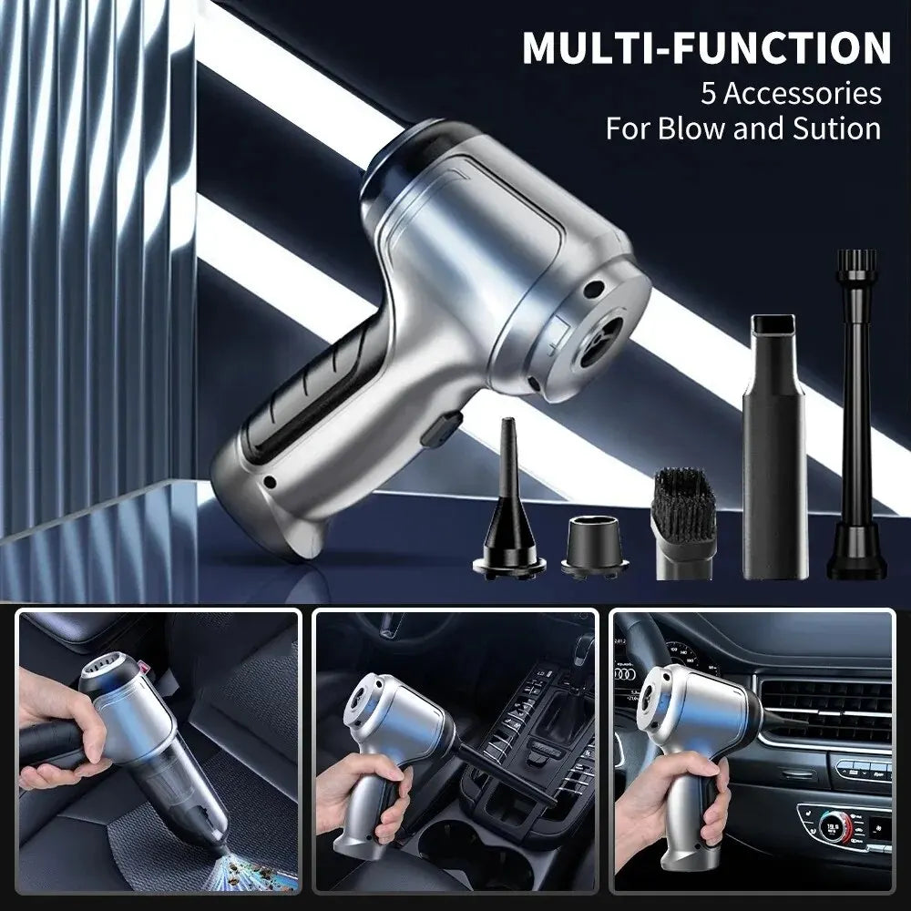 Wireless Car Vacuum Cleaner Strong Suction Cordless Handheld Home Car