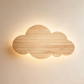 Modern LED Wall Light Wooden Cloud Dimmable Bedroom Bedside Eye Protection Lamp