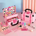 Kids Princess Makeup Kit Washable Non Toxic Cosmetic Set with Case