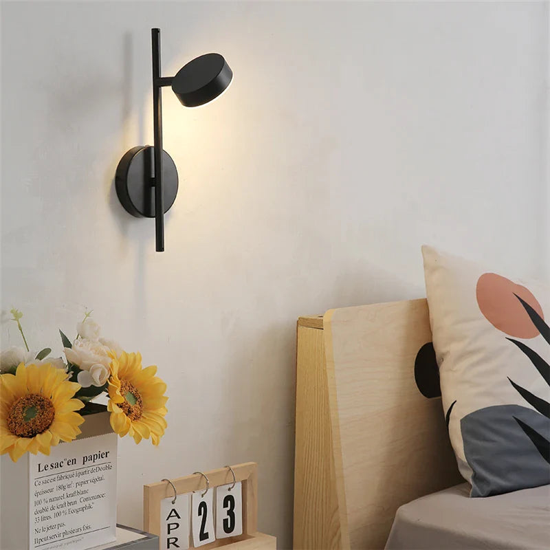 Nordic Adjustable LED Wall Lamp Reading Light for Bedroom Living Room Study