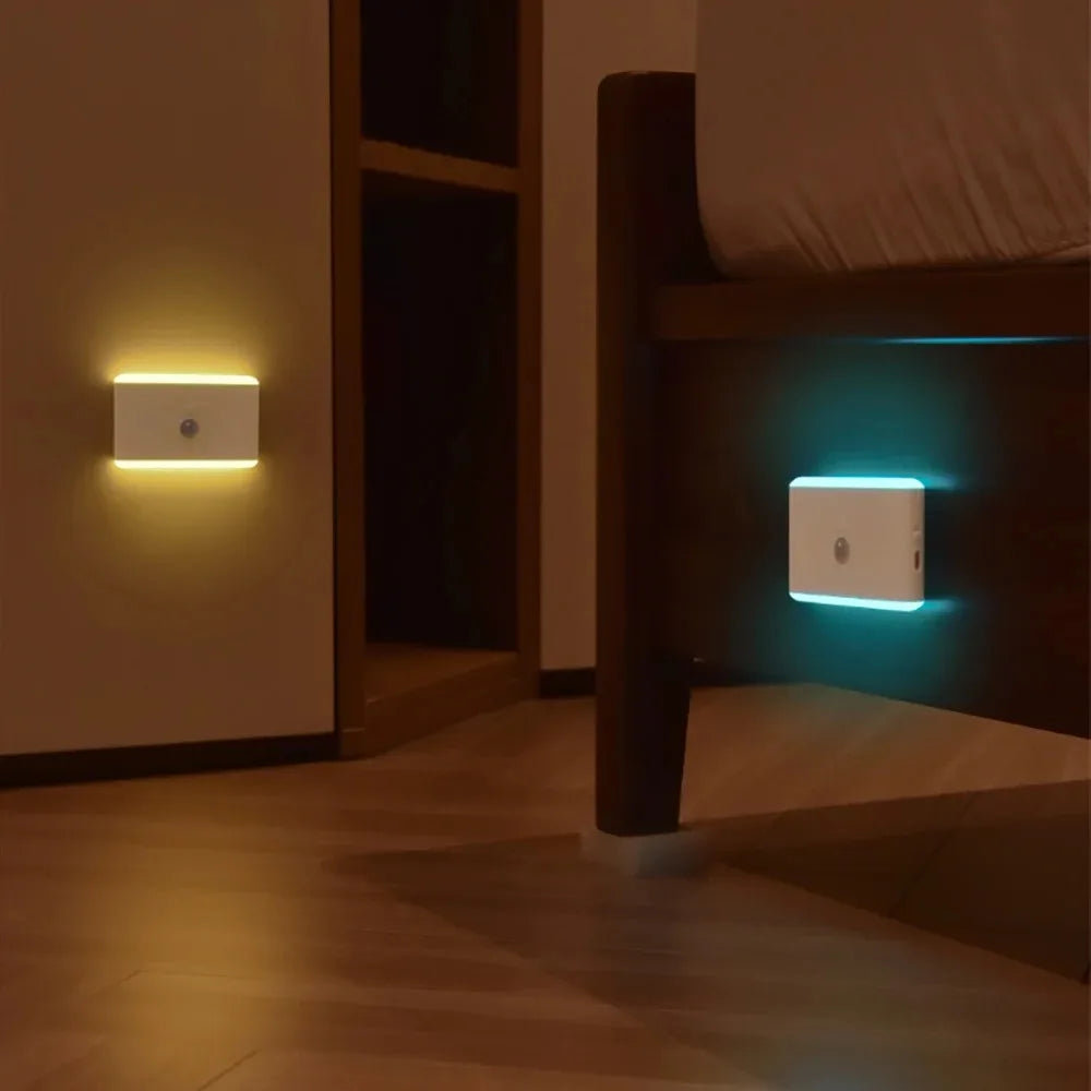 LED Motion Sensor Night Light Dimmable Battery Stair Cabinet Light for Bedroom