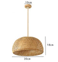 Handwoven Chinese Bamboo Pendant Lamp – Woven Hanging Light for Restaurant & Home