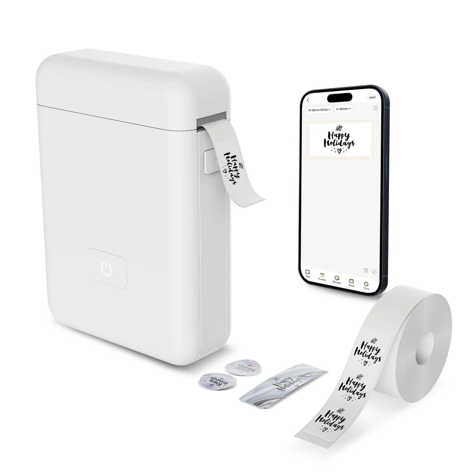 Portable Thermal Label Maker Mini Sticker Printer for Home School Office Organizing
