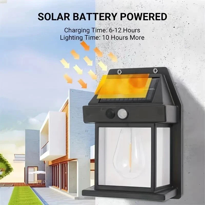 Powerful Solar Wall Light – Waterproof LED Fence Lamp with Light Sensor Outdoor