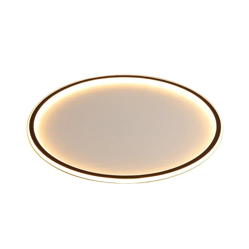 Nordic Minimalist LED Ceiling Light Circular Remote Control Bedroom Living Room